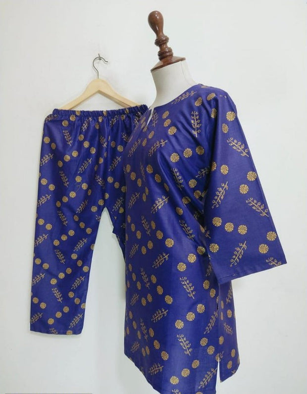 2 PCS WOMEN'S STITCHED LAWN PRINTED SHIRT AND TROUSER