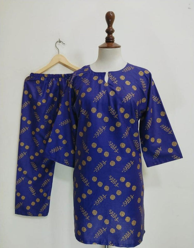 2 PCS WOMEN'S STITCHED LAWN PRINTED SHIRT AND TROUSER