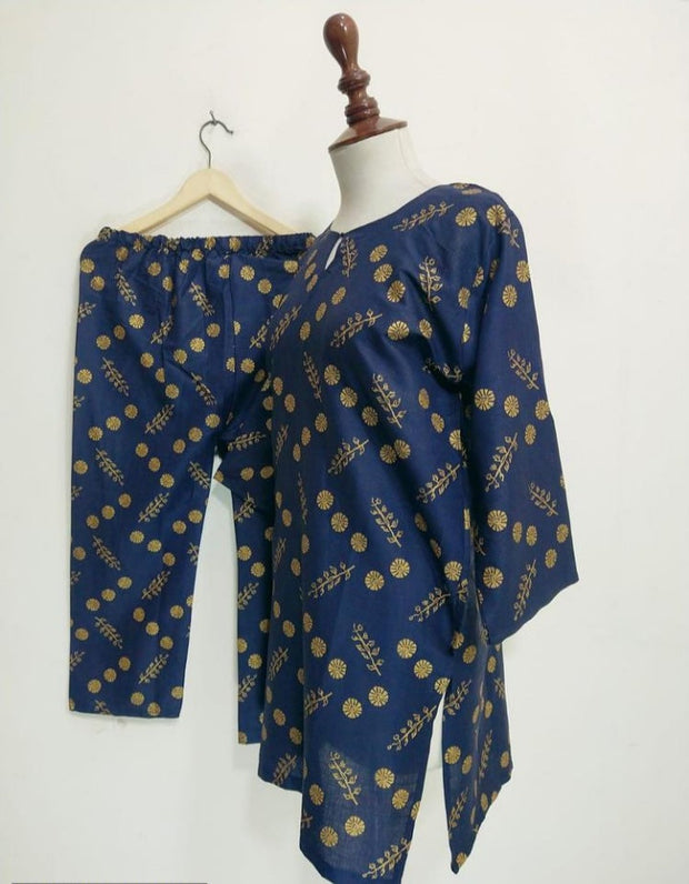 2 PCS WOMEN'S STITCHED LAWN PRINTED SHIRT AND TROUSER