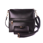 DELICACY 4 PCS JET BLACK HANDBAG