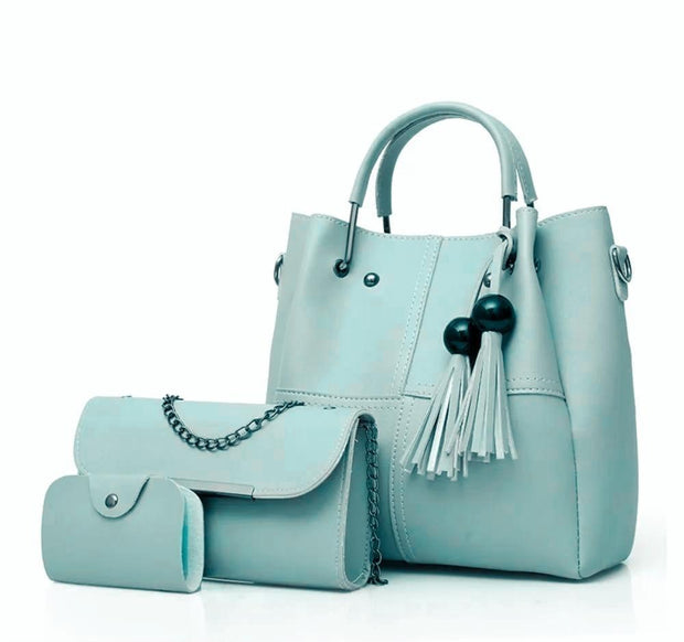 ALEXA 3 PIECE SKY BLUE HANDBAG