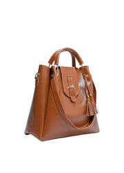 ALEXA 3 PIECE BROWN HANDBAG