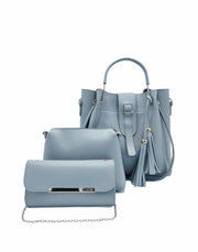 ALEXA 3 PIECE SKY BLUE HANDBAG