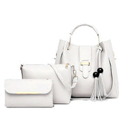 ALEXA 3 PIECE WHITE HANDBAG