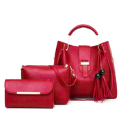 ALEXA 3 PIECE RED HANDBAG